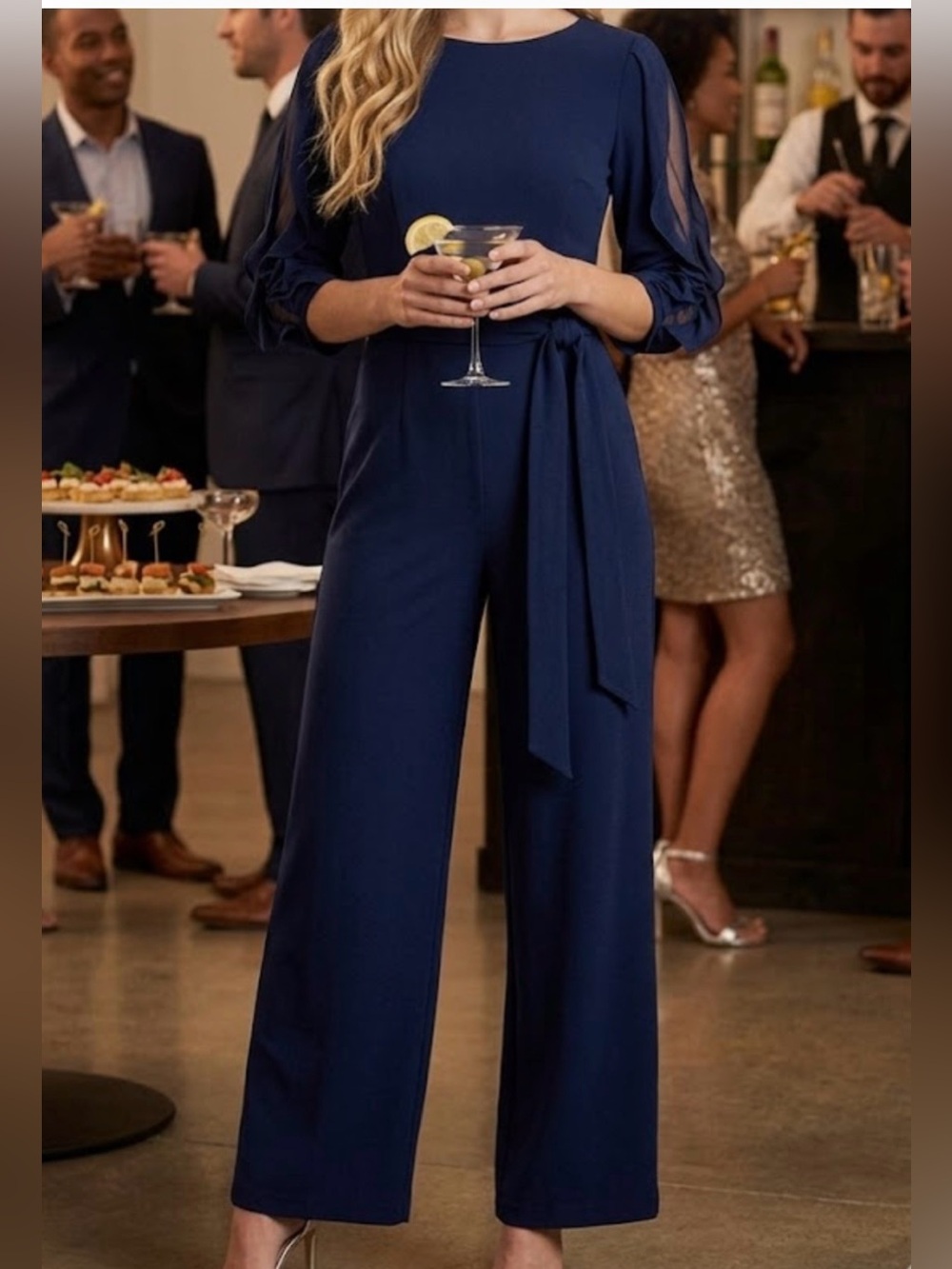 DKNY NAVY BLUE JUMPSUIT SIZE 8